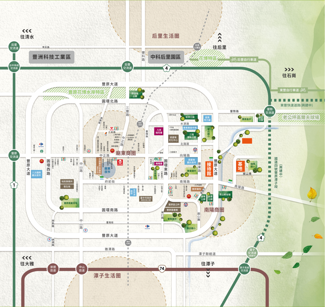 東方大苑地圖 豐原建案 豐原預售屋 東方大苑